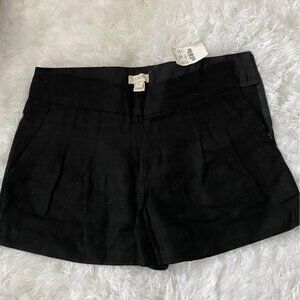 NWT J crew Size 0 Black Shorts